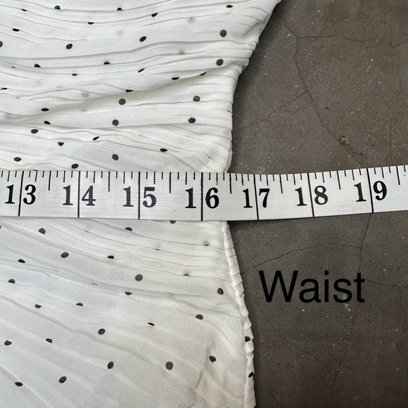 FRAME Gathered Keyhole Tie Neck Dress Sz XL - Picture 9 of 13